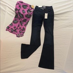 Judy Blue Fitted Flare Dark Blue Jean